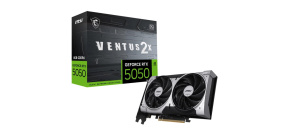 MSI VGA NVIDIA GeForce RTX 5050 8G VENTUS 2X OC, RTX 5050, 8GB GDDR6, 3xDP, 1xHDMI