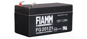 Baterie - Fiamm FG20121 (12V/1,2Ah - Faston 187 - 48mm), životnost 5let