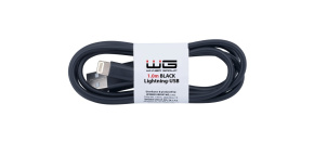 WG - Datový kabel Lightning na USB-A, 1 metr, černá WG - Datový kabel Lightning na USB-A, 1 metr, černá