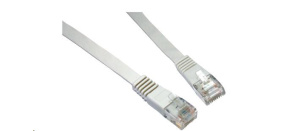 Solarix Patch kabel plochý CAT6 UTP LSOH 7m šedý non-snag-proof C6-111GY-7MB