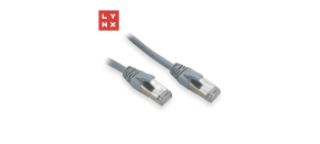 LYNX FTP patch kabel Cat5e PVC, CCA, 15m, šedý