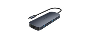 Hyper® EcoSmart™ Gen.2 Dual HDMI USB-C 11-in-1 Hub 140W PD 3.1 Pass-thru