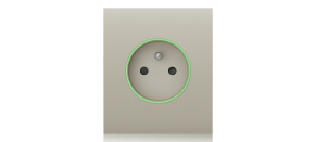 Ajax  CenterCover (smart) - Středový kryt zásuvky, horizontální, slonová kost