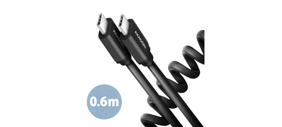 AXAGON BUCM-CM10TB, TWISTER kabel USB-C  USB-C, 0.6m, USB 2.0, PD 60W 3A, ALU, tpe, černý