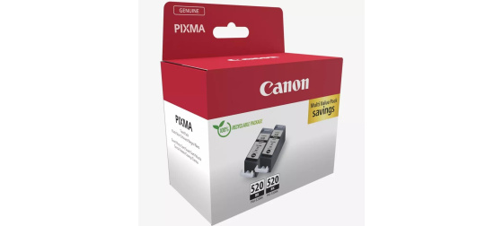 Canon PGI-520BK černá inkoustová cartridge (TWIN-PACK) – 2932B019