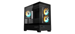 GIGABYTE case GB-C201P, Mid tower, 2xUSB 3.0, 3x 120mm ARGB Fan, černá