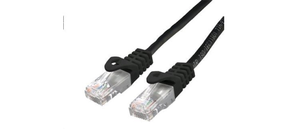 C-TECH kabel patchcord Cat6, UTP, černý, 5m