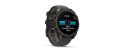 Garmin fenix® 8 – 47 mm, AMOLED, Sapphire, Carbon grey DLC titanium s Black/Gray silikonovým řemínkem, EU