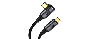 PREMIUMCORD Zahnutý 90° Kabel USB4 Gen 3x2 40Gbps 8K@60Hz 240W Thunderbolt 3 kabel 1,2m PREMIUMCORD Zahnutý 90° Kabel USB4 Gen 3x2 40Gbps 8K@60Hz 240W Thunderbolt 3 kabel 1,2m