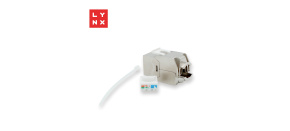 LYNX keystone, STP Cat6a, samozařezávací, stříbrný