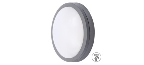 Solight LED venkovní osvětlení se senzorem Siena, šedé, 20W, 1500lm, 4000K, IP54, 23cm Solight LED venkovní osvětlení se senzorem Siena, šedé, 20W, 1500lm, 4000K, IP54, 23cm