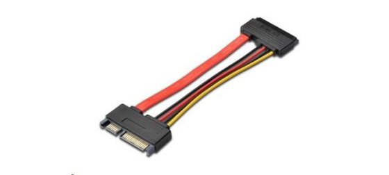 PREMIUMCORD Kabel SATA + napájení prodlužovací k HDD, 15cm