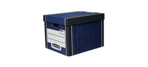 Archivační kontejner Fellowes Bankers Box Woodgrain modrá (2ks) Archivační kontejner Fellowes Bankers Box Woodgrain modrá (2ks)