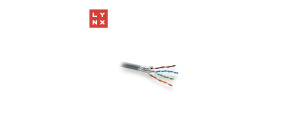 LYNX FTP kabel, Cat6, PVC (Eca), celoměděný, vnitřní, šedý, cívka 305m