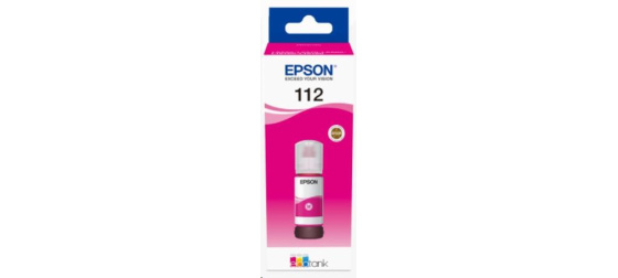 EPSON ink bar 112 EcoTank Pigment Magenta ink bottle