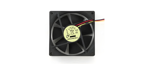 Gembird FANCASE/BALL – 80mm ventilátor do PC skříně, kuličkové ložisko, 12V
