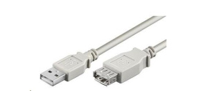 PREMIUMCORD Kabel USB 2.0 A-A 0,5m (50cm), prodlužovací (M/F)