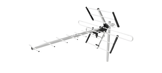 EVOLVEO Flexi 1, pasivní venkovní DAB+/DVB-T2 anténa, filtr LTE,4G,5G