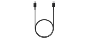 Cable Samsung EP-DA705 - USB cable black - 24 pin USB-C (M) to 24 pin USB-C (M), EU Cable Samsung EP-DA705 - USB cable black - 24 pin USB-C (M) to 24 pin USB-C (M), EU