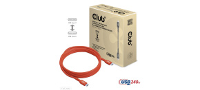Club3D Kabel USB2 Type-C Bi-Directional USB-IF Certifikovaný 480Mb, PD 240W(48V/5A) EPR M/M 3m