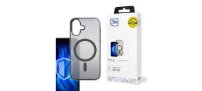 3mk ochranný kryt Frosty MagCase Black pro Apple iPhone 16 Plus